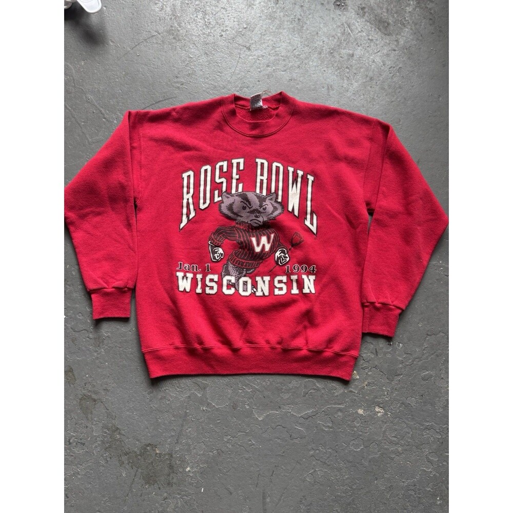 Vintage 90s 1994 Rose Bowl Wisconsin University Sweatshirt
